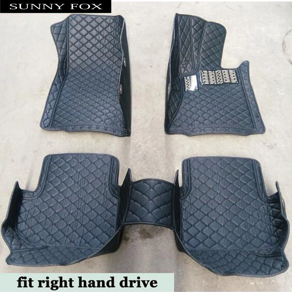 

SUNNY FOX Right hand drive/RHD car car floor mats for Toyota Reiz Mark X Camry RAV4 6D special heavy duty car-styling rugs carpe