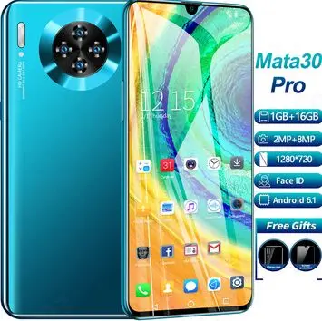 Mate 30 5G смартфон Android 9 0 6 26 &quotэкран капли 6G 32G MTK6739 четырехъядерный 8 Мп 2850 мАч