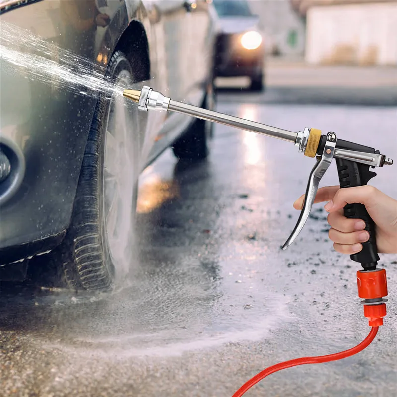 12 В портативная Автомобильная моечная машина высокого давления Водяные Пистолеты из микрофибры сопло шланг насос пенная насадка инструмент для очистки