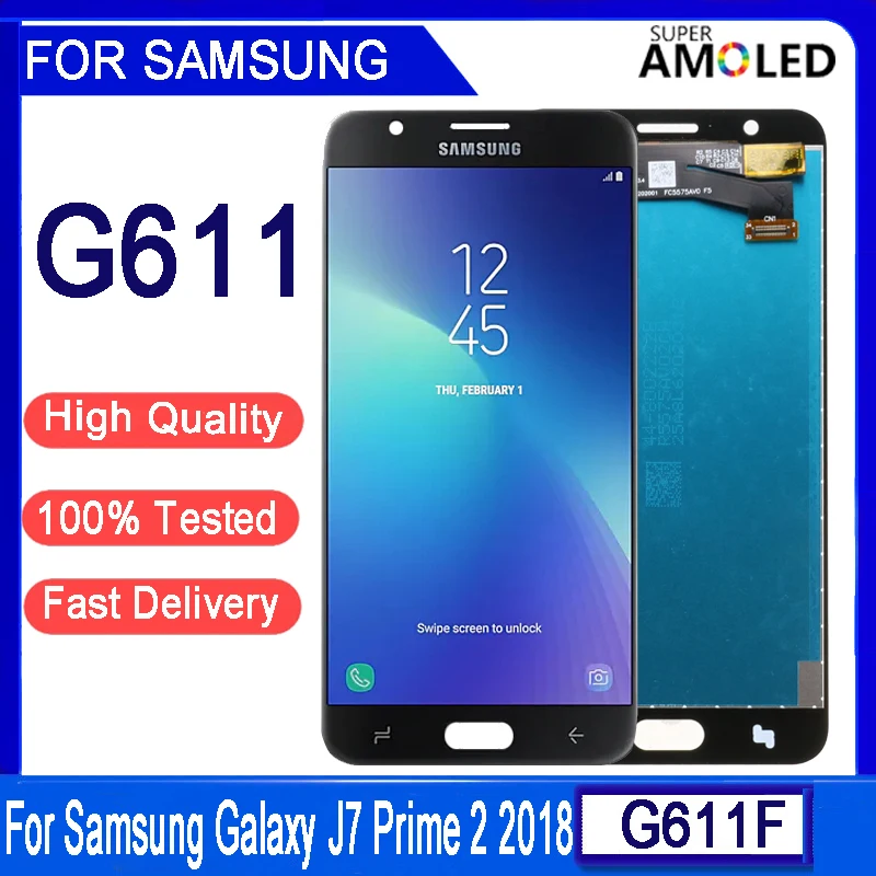 Original 5.5&quot LCD For Samsung Galaxy J7 Prime 2 2018 SM-G611 G611F/M Display Touch Screen Digitizer Assembly Repair Parts | Мобильные