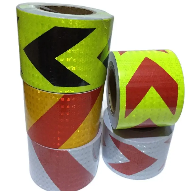 

10CM Red/Yellow/White Traffic Outdoor Arrow Reflect Adhesive Warning Tape