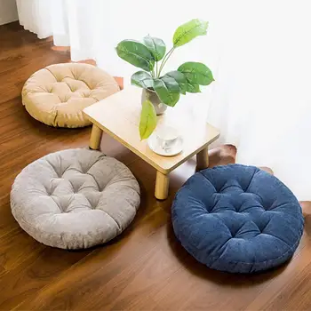 

Round Shape Seat Cushion Silk Cotton Core Cotton Polyester Tatami Cushion Pillow Home Decoration Car Soft Sofa Cushion