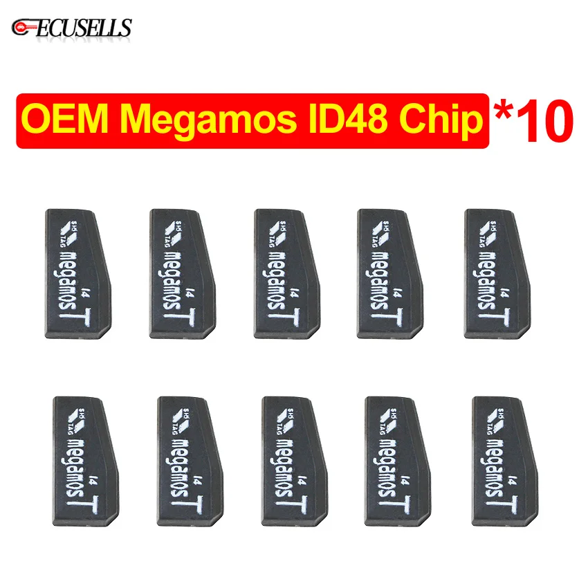 10 шт./лот OEM Megamos ID48 углерода Чип 48 Автомобильный ключ-чип(TP08