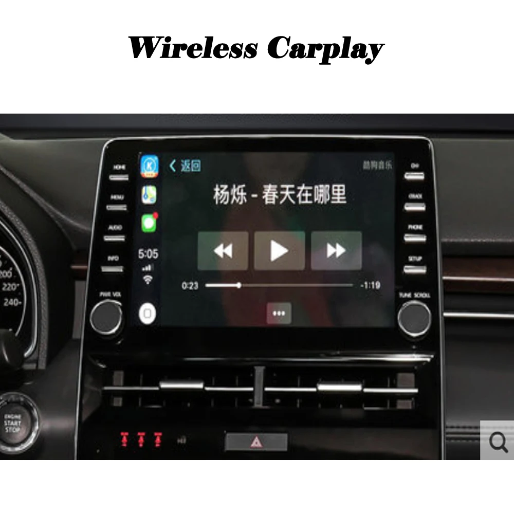 Беспроводной Carplay для Toyota Camry Android Авто управление carlife большой экран навигация обновление декодер заднего вида