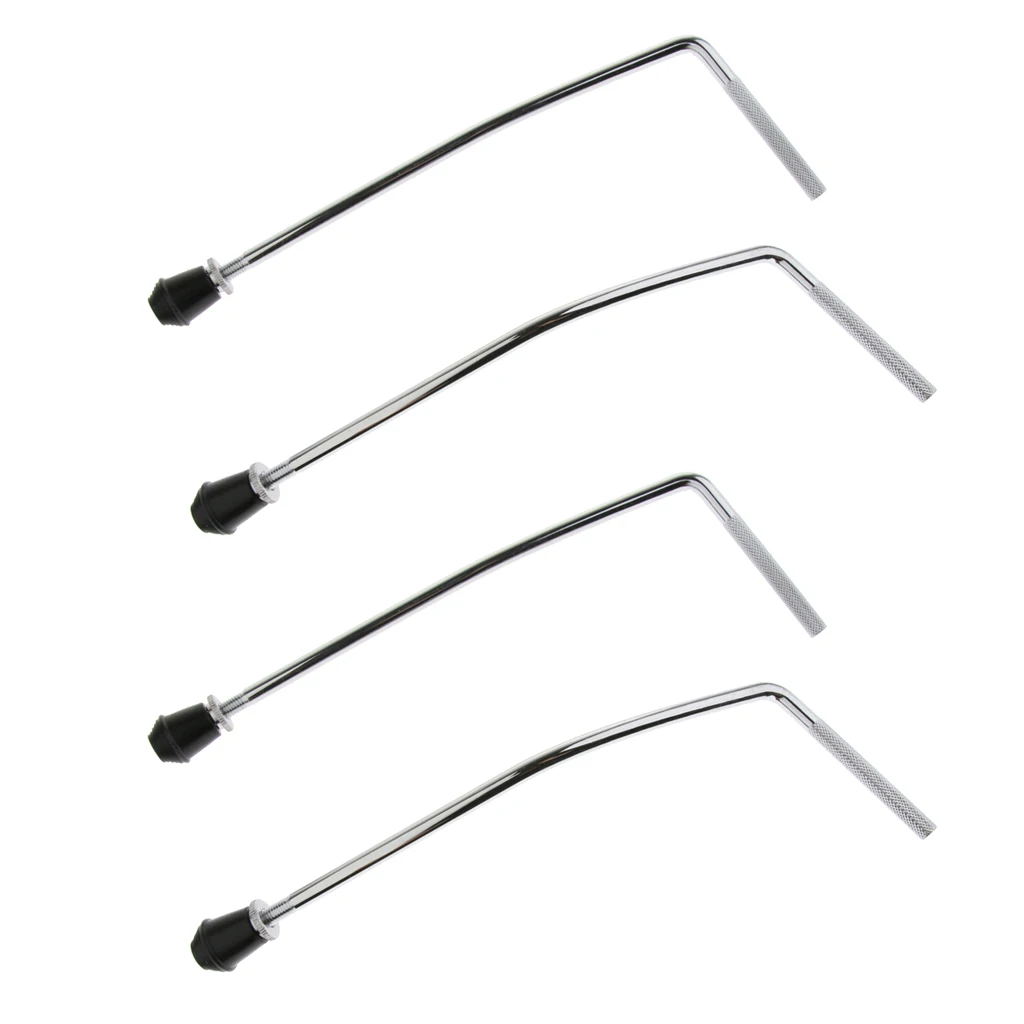 4 Pieces Metal Floor Bass Drum Legs Arm Musical Instrument Percussion Parts