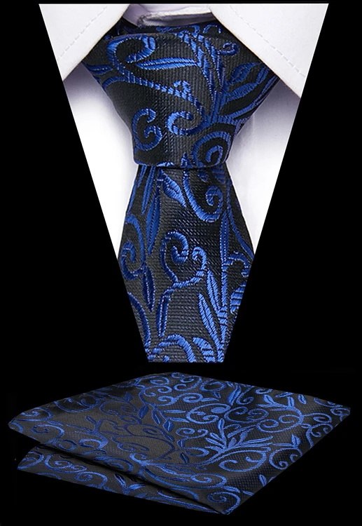 

Luxury Men's Tie 7.5 cm 100% Silk Handkerchief Neckties Gravata Jacquard Woven Necktie Business Formal Dress Wedding Mens Ties