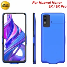6500 мАч для huawei Honor 9X 9X Pro Чехол для аккумулятора подставка для смартфона зарядное устройство крышка банка питания