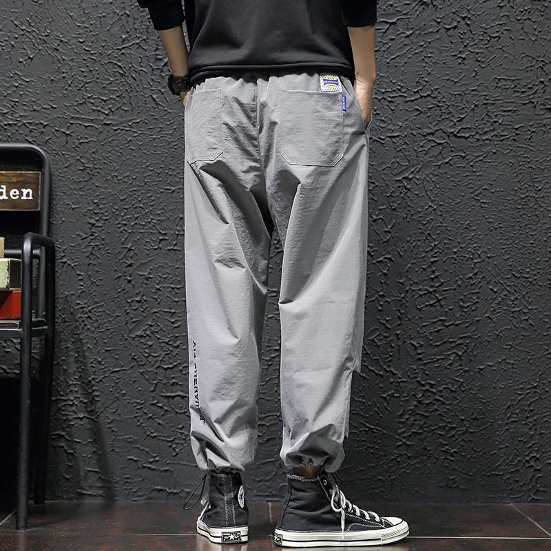 

2020 Spring Main Push Japanese-style Black Wall Large Size Printed Bouquet Feet Casual Pants M-5x Hk1983