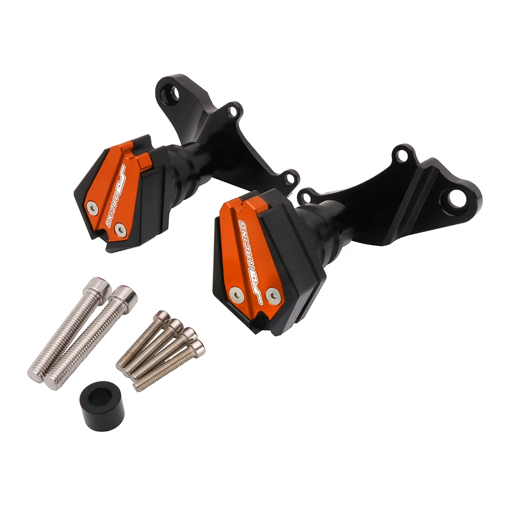 CNC Мотоцикл Защита от падения Рамка слайдер защита обтекателя Краш Pad протектор для HONDA CBR500R CBR 500R 500 R - Цвет: Оранжевый