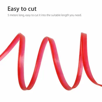 

5M Decor strip Auto Door Gap Trim Molding Moulding Line Edge Red +Scraper