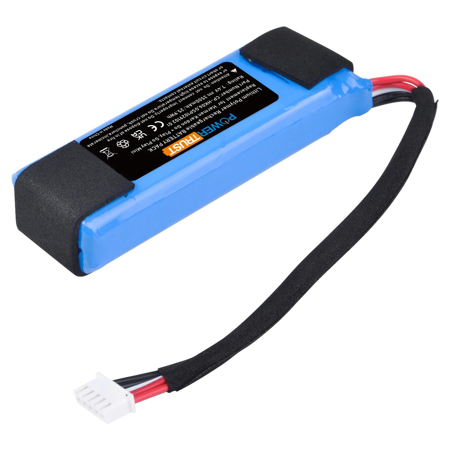 Bateria para Harman ir + Jogar Kardon go Play Mini Portátil Bluetooth Alto-falante cp Hk06 Bateria 3500mah Cp-hk06 Gsp1029102 01 - Image 3
