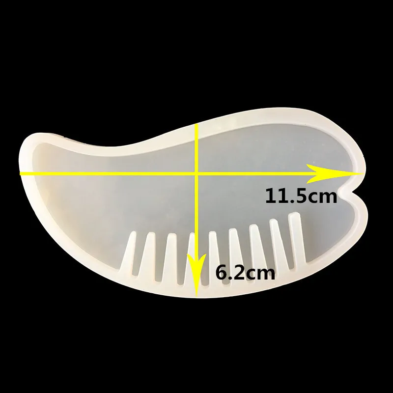 1 шт DIY Прозрачная силиконовая форма расчески для эпоксидной УФ-смолы с настоящим цветком ручной работы ювелирные изделия инструменты полимерные формы для ювелирных изделий - Цвет: 6