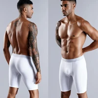 3 pièces boxeurs longs pour homme sous-vêtements Lots hommes caleçons coton hommes culottes famille Boxershorts Boxer Sexy hommes Shorts Calecon 2
