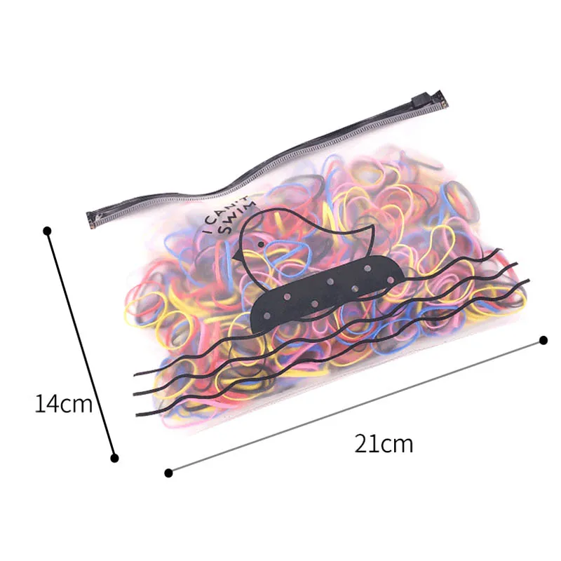 500pcs High Elastic Baby Kids Hair Accessories Disposable Rubber Bands Gum Scrunchie Hair Ties For Womens Girls Hair Band