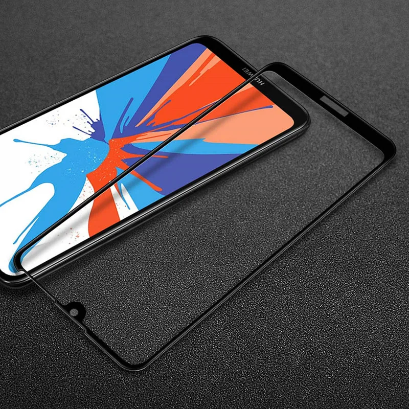 9D полное покрытие защитное стекло для huawei y7 y7prime y7pro защита экрана из закаленного листа
