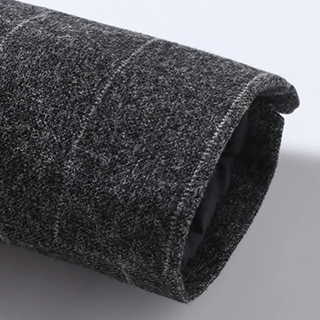 Повседневные мужские фиолетовые клетчатые костюмы Slim Fit Хлопок Полиэстер нагрудный костюм жениха мужской s смокинг-пиджак Свадебные/выпускные костюмы пальто 8,13