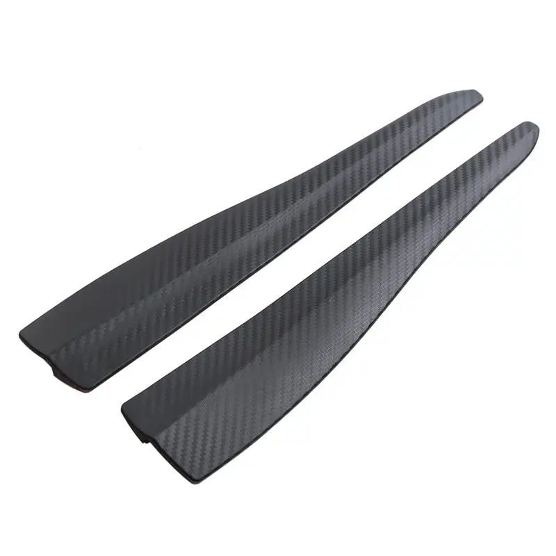 4 piezas de coche Universal de fibra de carbono Protector de borde de puerta Protector de parachoques Tiras Cubierta de ajuste Protector de parachoques de puerta