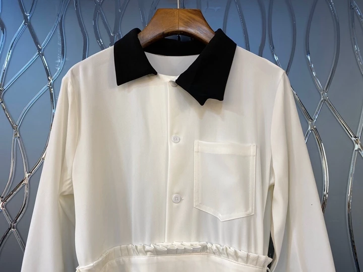 И осень-зима, новое женское платье с длинными рукавами и одним карманом, с пряжкой, с длинным рукавом, 1120