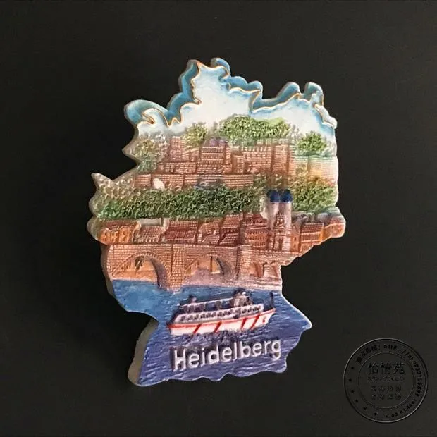 3D пасты для холодильника магнит Koblenz туристические сувениры суонбург Гейдельберг Германия Путешествия Сувенир Пейзаж холодильник магнит