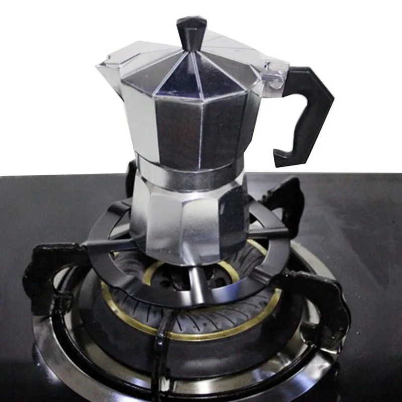 Safe Aluminium Coffee Maker Shelf Simmer Ring Gas Stove UK HOT Reducer F1Z0