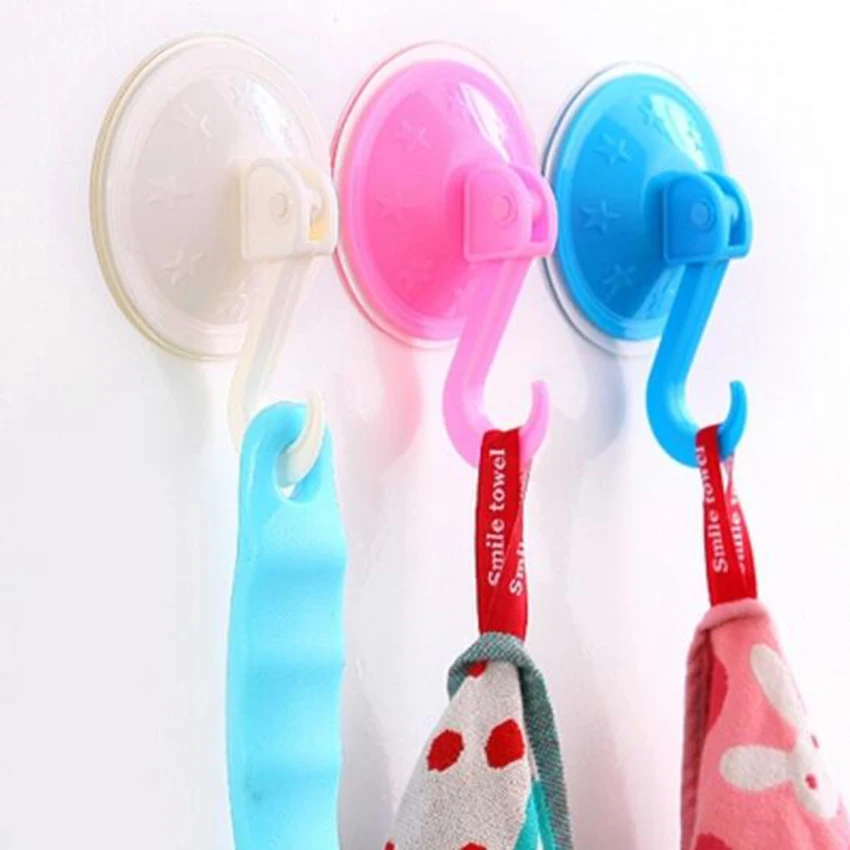 

1pc Removable Bathroom Kitchen Wall Strong Suction Cup Hook Hanger Vacuum Sucker Hanger Suction Cup Suckers