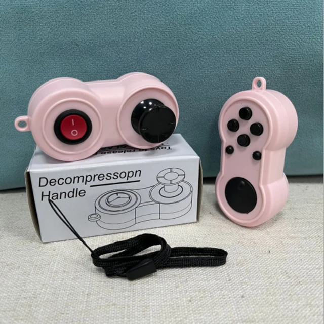 Game Rainbow Handle Plastic Controller Toys Anxiety Stress Relief Hand fidget Pad Key Mobile Phone Antistress Toy Decompression 4