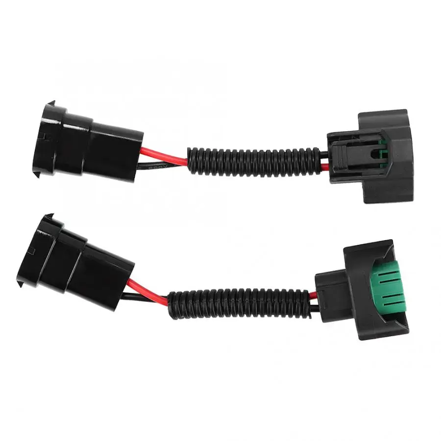 

2Pcs H11 Bulb Lamp Base Adapter Socket Female Male Wire Plug Harness Holder For Car Headlight Conversion Adapter Harness