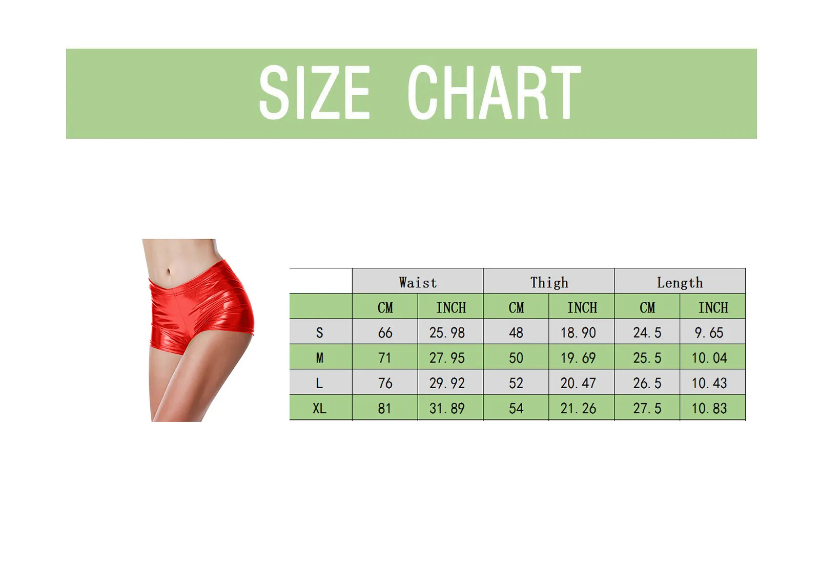 Women Faux Shorts Panty Glossy Metallic Rave Dance Leather Short Trousers Black Red Silver Golden High Waist Sexy Hot Pants