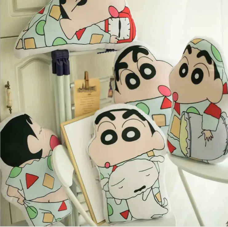 Милые плюшевые игрушки Crayon Shin-chan Собака 45 см мягкие игрушки Подушка День рождения Рождественский подарок#2925