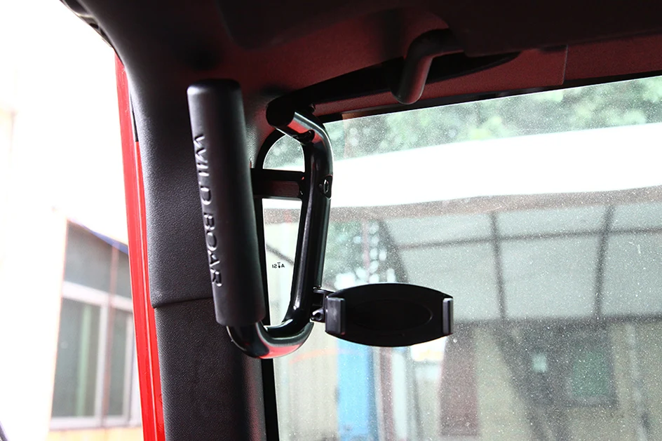 BAWA подлокотники для Jeep Wrangler JK 2007- Автомобильный Интерьер Передняя металлическая верхняя ручка с кронштейном для телефона для Jeep Wrangler JK