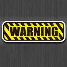 Предупреждение знак опасности наклейки логотип ПВХ водонепроницаемый для багажа автомобиля Guaitar скейтборд телефон ноутбук велосипед мото наклейки