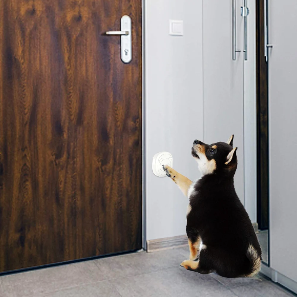 Pet Dog Doorbells Wireless Door Bell House-training Multifunction Sensor Motion (Receiver & Transmitters) Training Tool-3