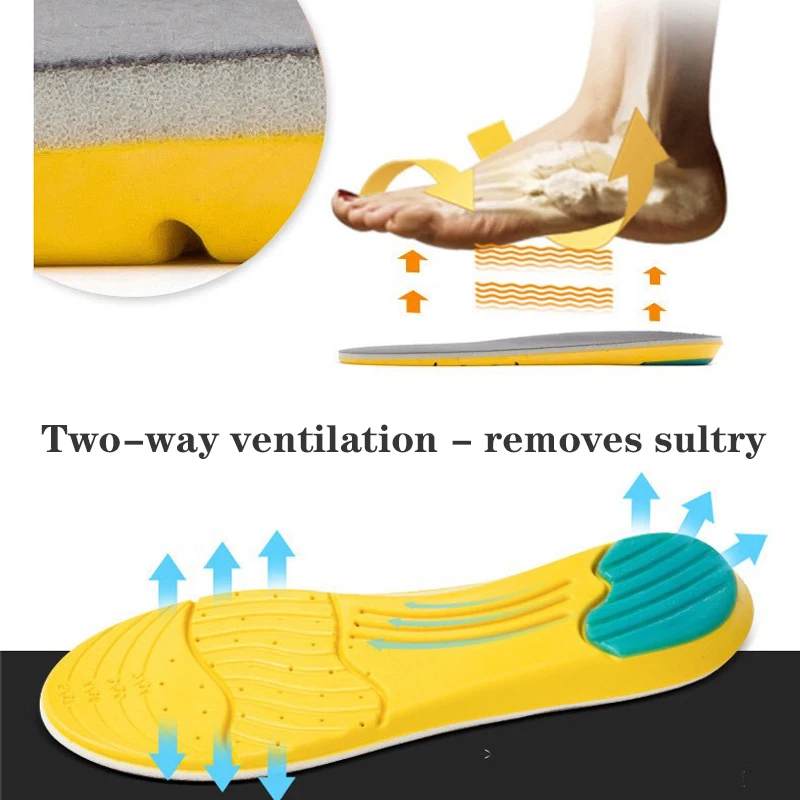 Ортопедическая спортивная стелька с плоской подошвой, мужская обувь, женская стелька с эффектом памяти, хлопковая подкладка 2 см, высокое качество, 3D удобная тканевая подкладка для ног