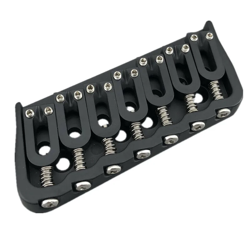 

Metal 7 String Multi-Scale Hard Tail Fixed Bevel Edge Guitar Bridge Replacement For Fanned Frets guitar Repair Tool Parts