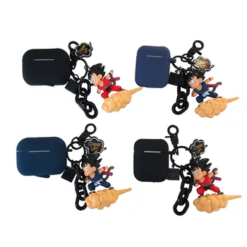 

Case for Airpods Pro Cute Bluetooth Earphone Case for Airpods 1 2 Protective Cover Silicone Dragon Ball Son Goku with Keychain