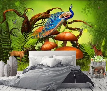 

CJSIR Custom Wallpaper 3D TV Background Wall Mysterious Original Forest Animal Theme Space Background Walls 3d Wallpaper Decor