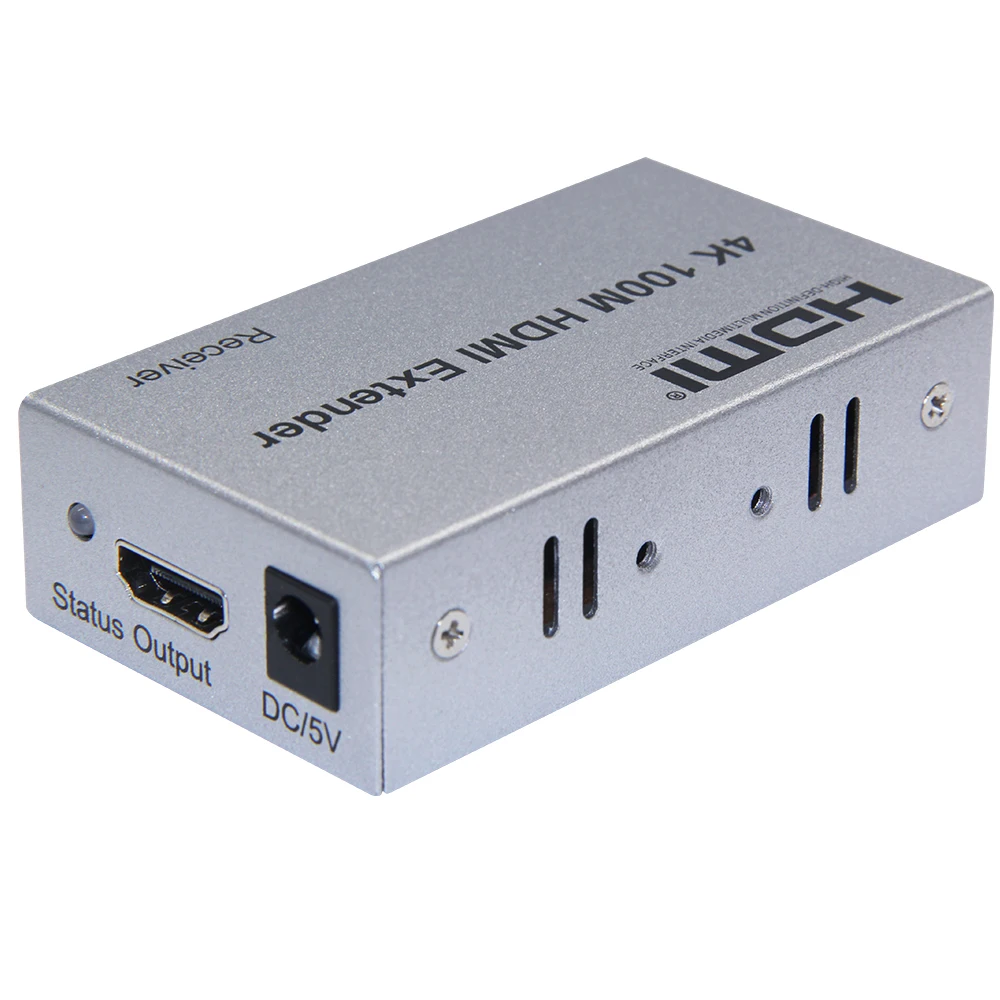 4K HDMI к RJ45 удлинитель преобразователь по cat5e/6 кабелям до 100 м для ПК ноутбука HD ТВ PS4