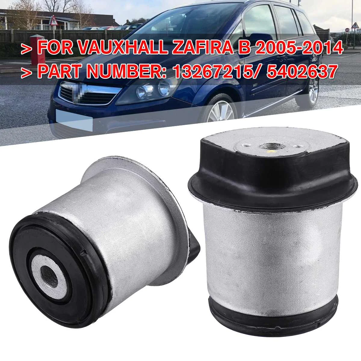 

1Pair Car Rear Axle Subframe Trailing Mounting Arm Bushes for VAUXHALL ZAFIRA B 2005-2014 Engines Accessories