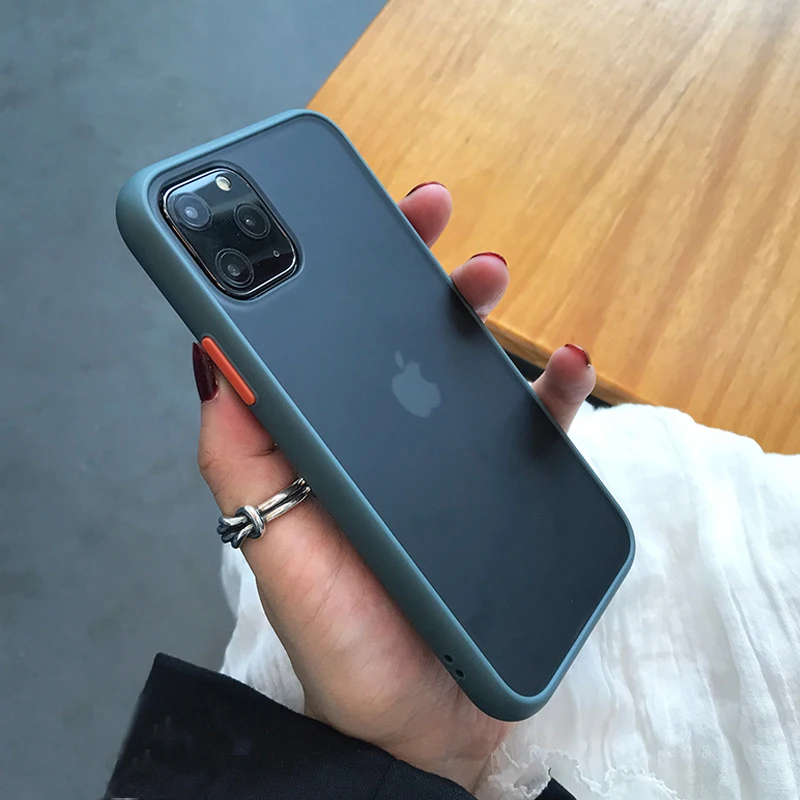 Moskado противоударный чехол для телефона для iPhone 11 X XR XS Max контрастный цвет матовый чехол-накладка для iPhone 7 8 7Plus Жесткий Чехол для ПК
