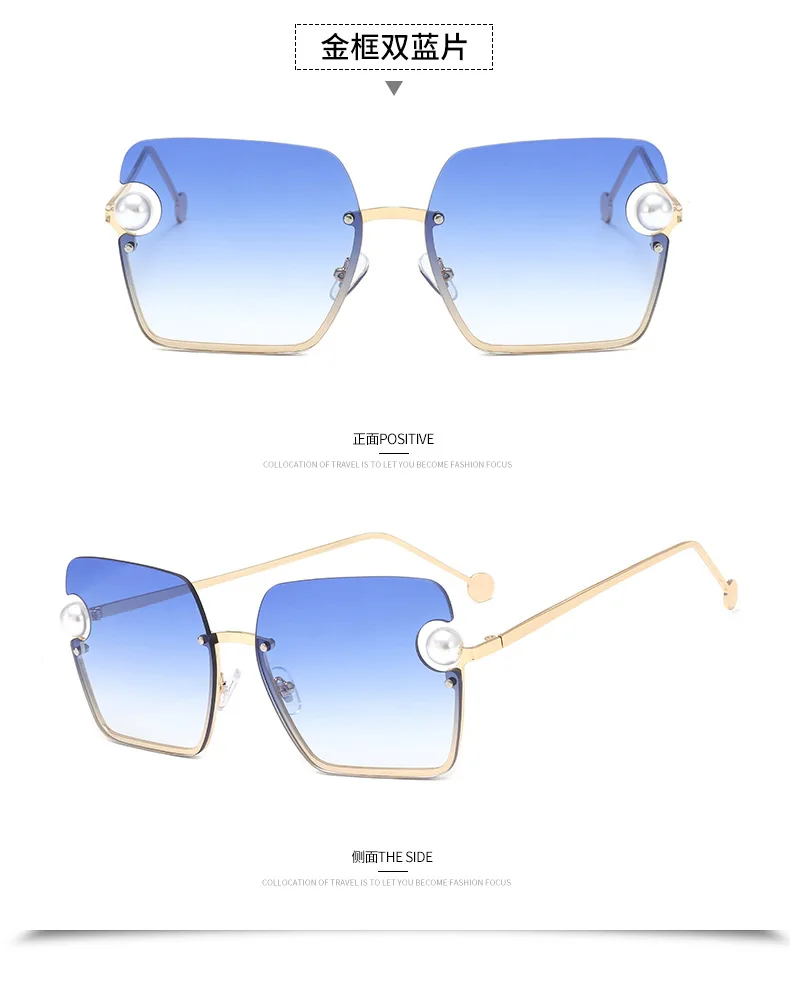 Негабаритные ретро солнцезащитные очки, женские, золотые, черные, металлические, квадратные, женские элегантные очки с жемчугом, UV400, женские, вечерние, с коробкой, NX