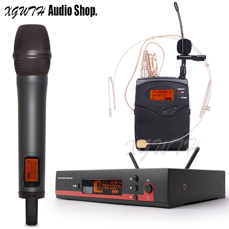 UHF True Diversity беспроводной микрофон системы EW135G3 супер кардиоидный Dynmic ручной микрофон поясной конденсатор Lavaler гарнитура Mic