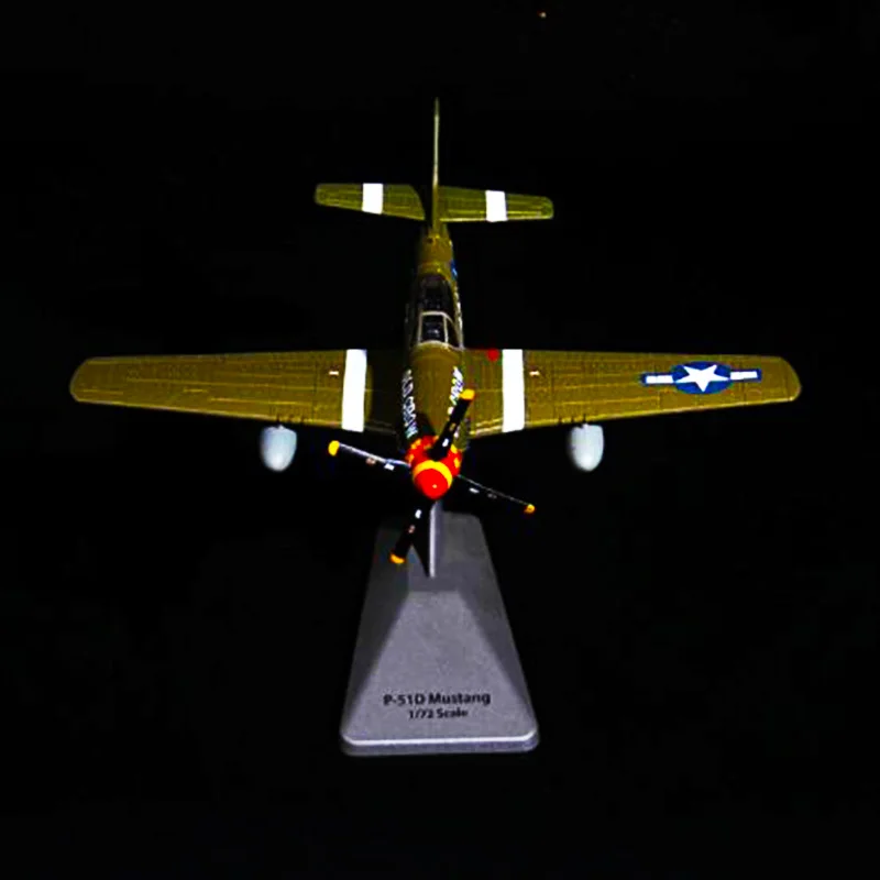 

1/72 Scale US Alloy P-51D Military Airplane Mustang Fighter Mode Aircraft Toy Adult Children Gifts for Display Show Collections