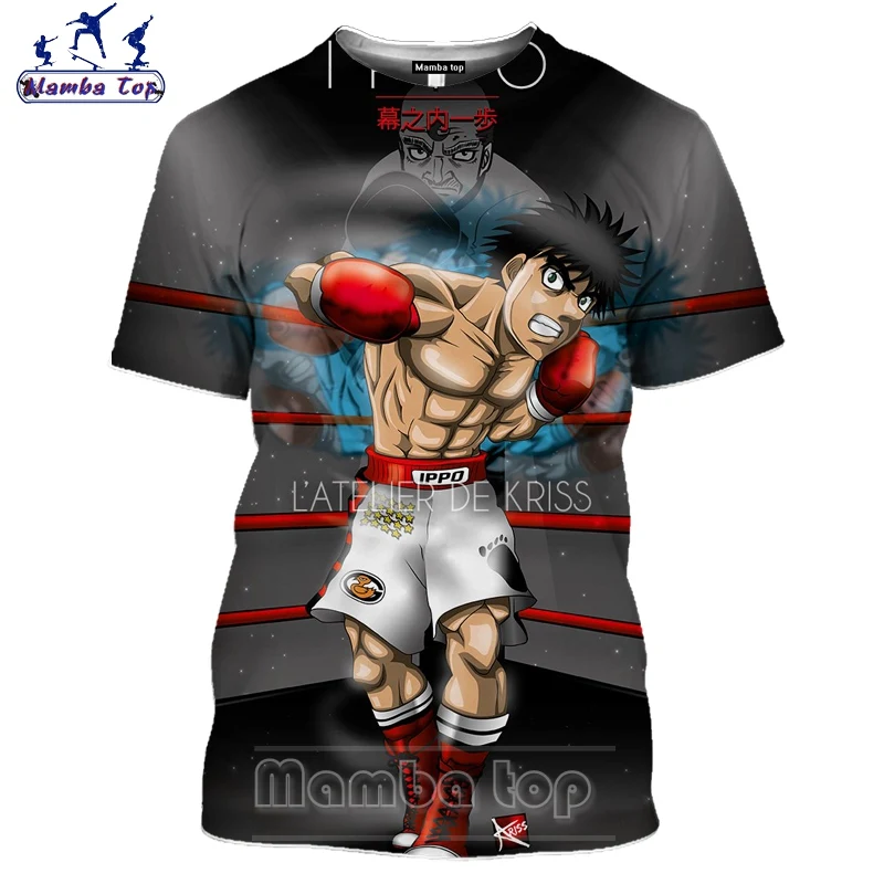 Mamba Топ 2020 3D Hajime no Ippo Футболка Мужская Аниме Японский комикс женские мужские
