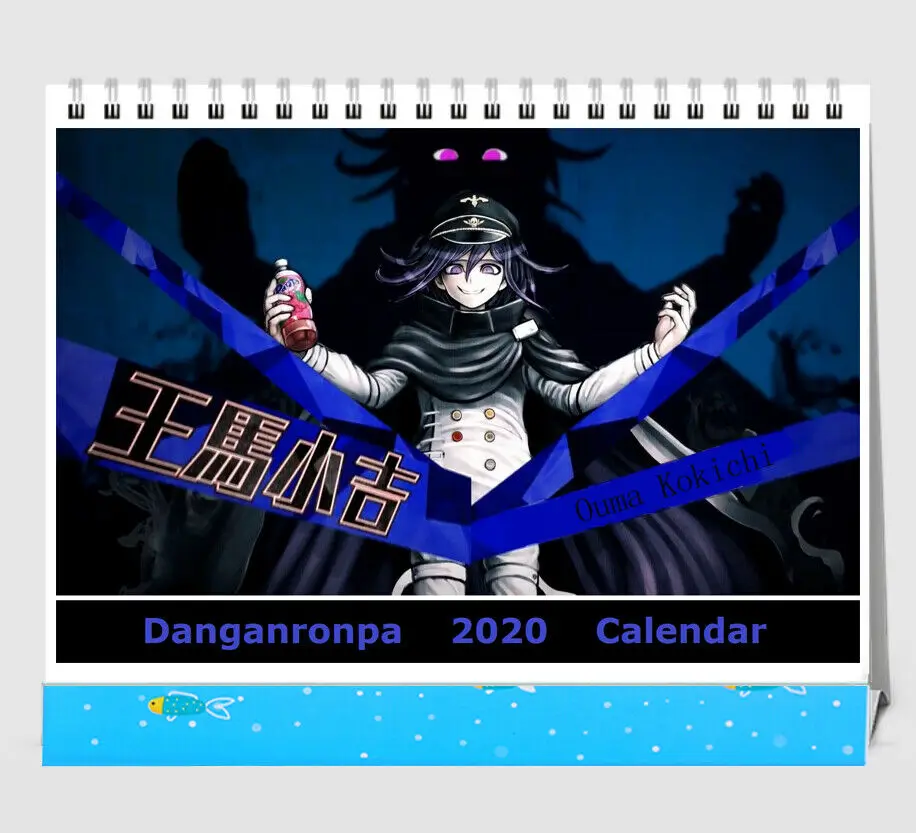 Аниме календарь Danganronpa V3 Iruma Miu Ouma Kokichi Saihara Настольный 13 Pgs
