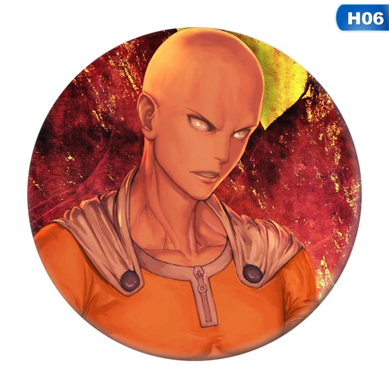 BRH2957H06 Мода Аниме 1 шт. один удар человек значок косплея Genos Tatsumaki брошь булавки милые Saitama коллекция Значки для рюкзаков - Окраска металла: BRH2957H06