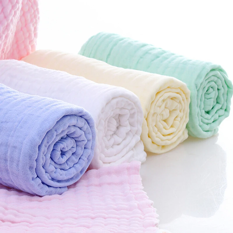  1Pcs Newborn Baby BathTowel 100% Cotton Nursing Towel Baby Feeding Towel Handkerchief Towel Cute In