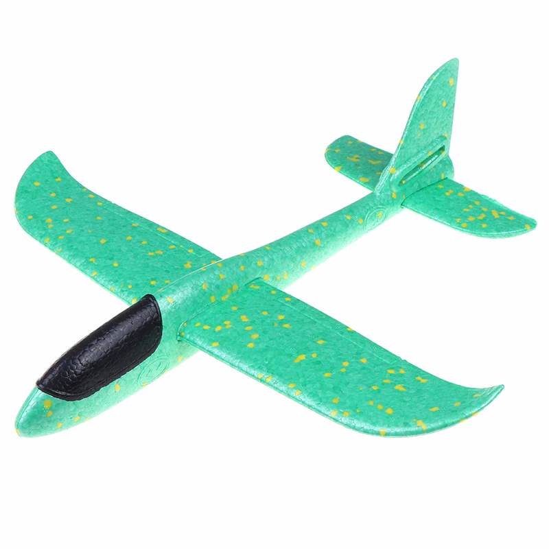 37 см EPP пена ручной бросок самолет Открытый Запуск планер самолет детский подарок игрушка интересные игрушки - Цвет: Зеленый