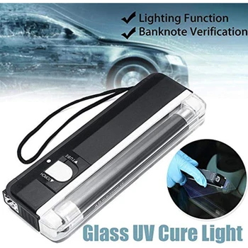 

Car Window Resin Cured UV Lamp Auto Glass Ultraviolet UV Cure Light Lighting Windshield Replaceable Repair Kit