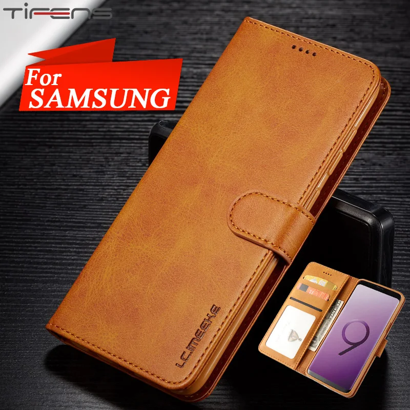 

Vintage Flip Wallet Cover For Samsung J4plus J6plus PU Leather Case For Samsung Galaxy J4 J6 Plus 2018 EU Magnetic Phone Coque