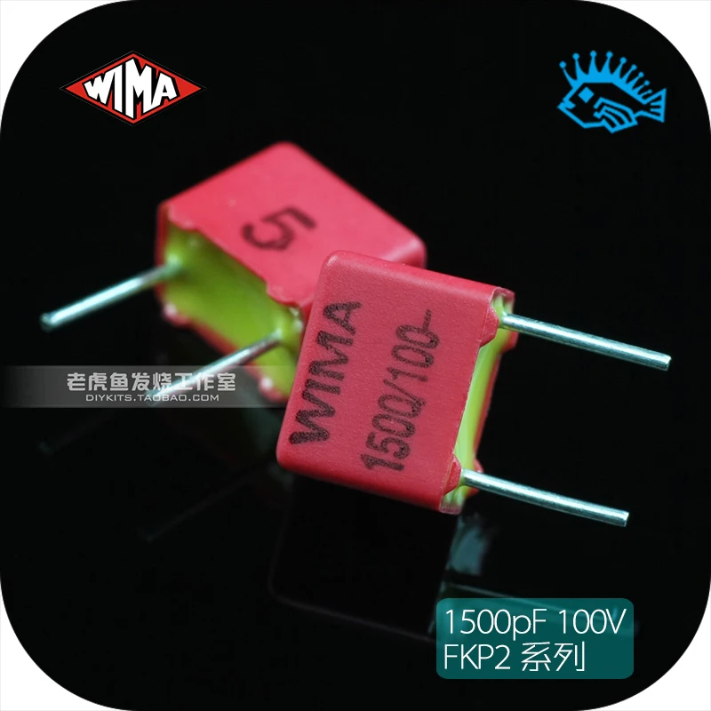 1500pf 1,5 Nf 4pcs-Wima MKP10 1500p 1600v 5/% Pitch:10 Mm Capacitor
